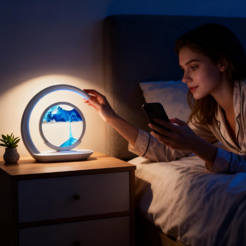 Lámpara Antiestrés con Cargador Inalámbrico