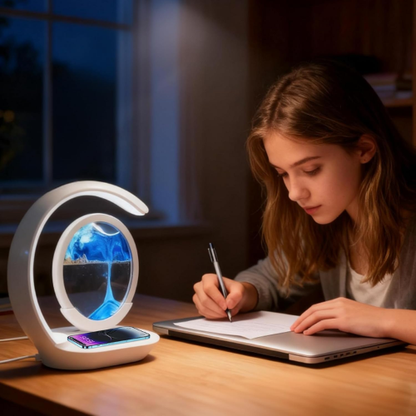 Lámpara Antiestrés con Cargador Inalámbrico