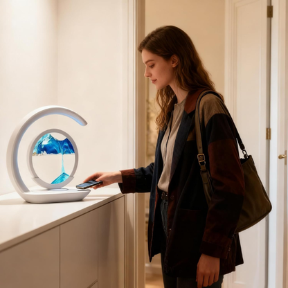 Lámpara Antiestrés con Cargador Inalámbrico